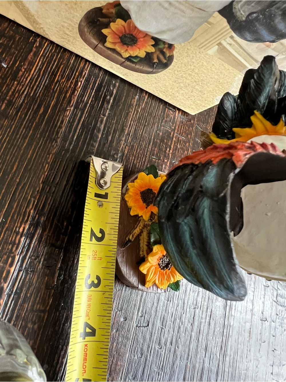 DWK Spice To Crow About Salt & Pepper Shaker Rooster Holder Country Farmhouse - Picture 8 of 15